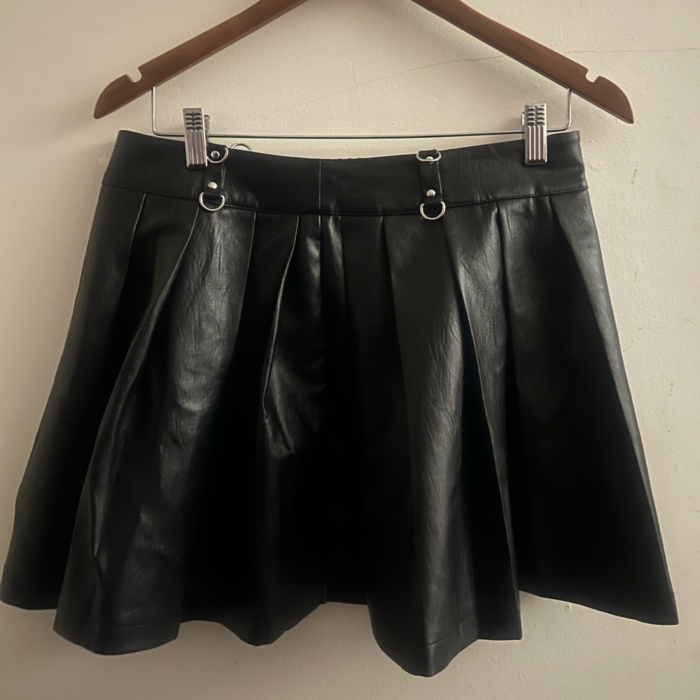 Black Leather Skirt